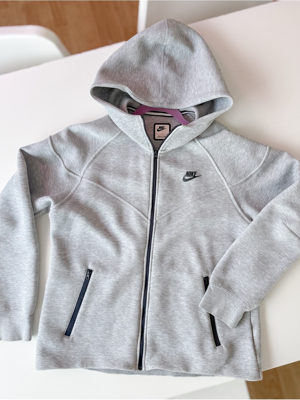 Nike Sportswear Tech Fleece Windrunner light grey zip up